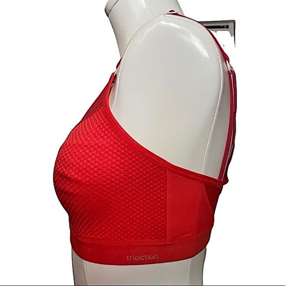 TRIUMPH Triaction Free Motion N 32DD red and magenta sports bra - Picture 4 of 7
